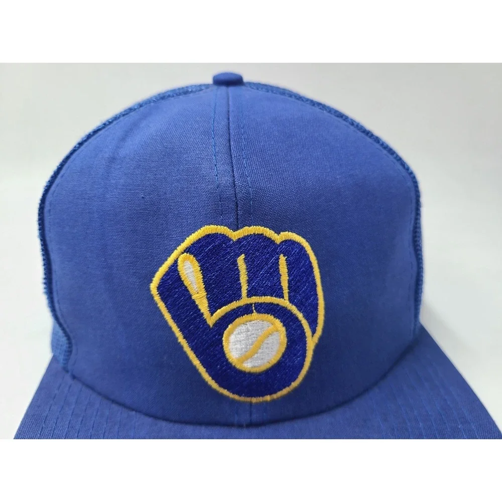 Vintage Milwaukee Brewers Twins‎ Enterprise Mesh Snapback (Seems Small) Hat Cap